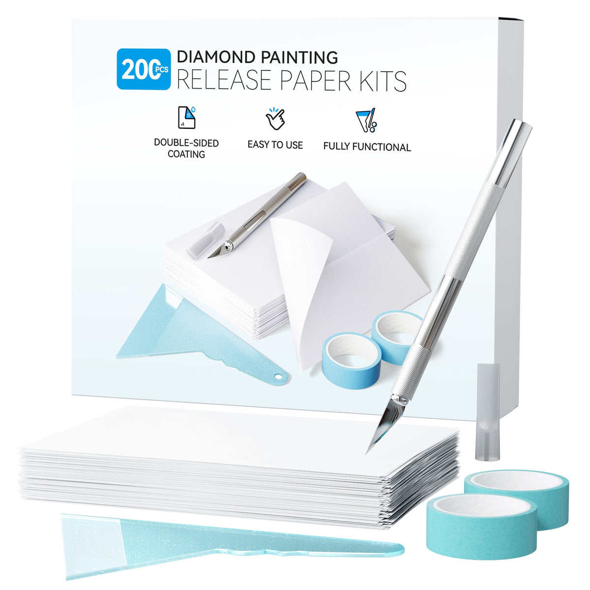 200-Piece Diamond Painting Release Paper Kit