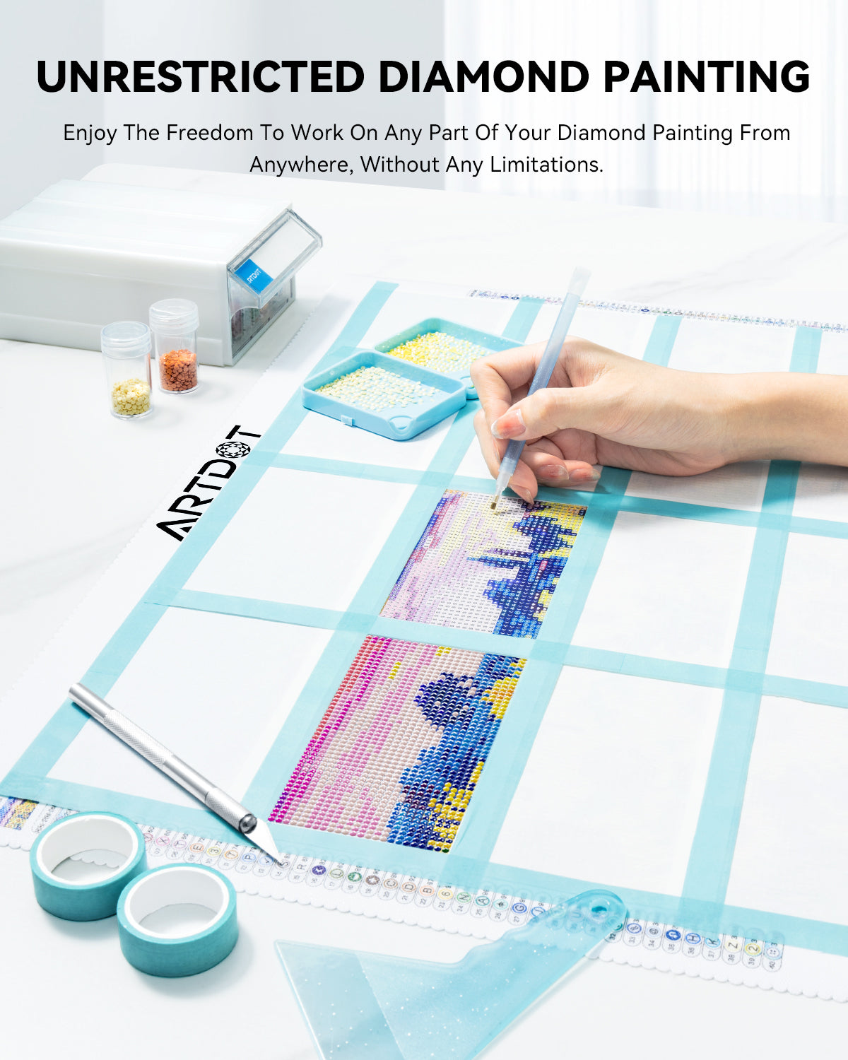 200-Piece Diamond Painting Release Paper Kit