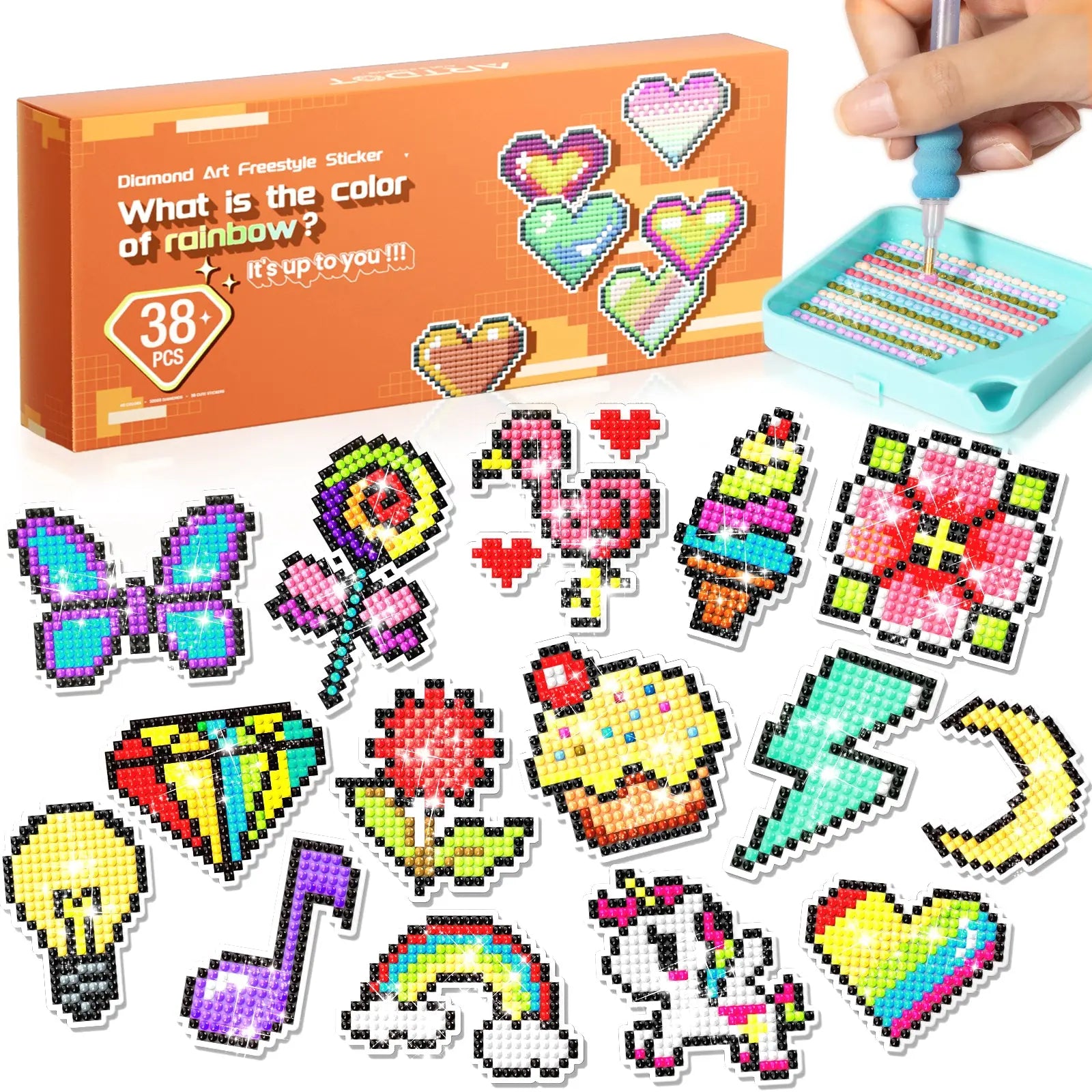 Kleine DIY-Diamant-Malerei-Sticker-Sets für Anfänger und Kinder
