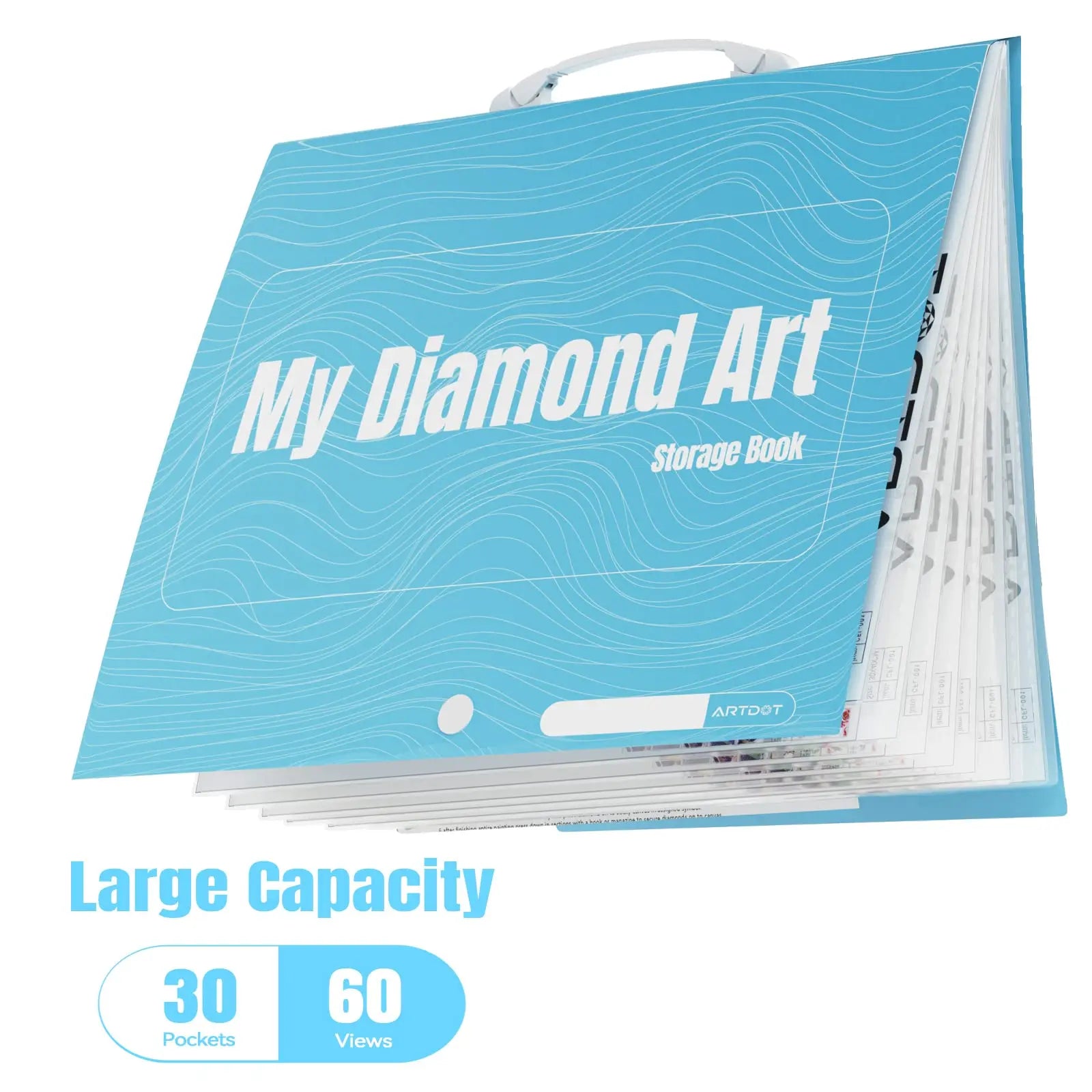 ABC life A2 Diamond Painting Storage Book for Diamond Painting Kits, 18 x  24 Art Portfolio 48 Pages Diamond Art Storage Presentation Book, Photo  Album