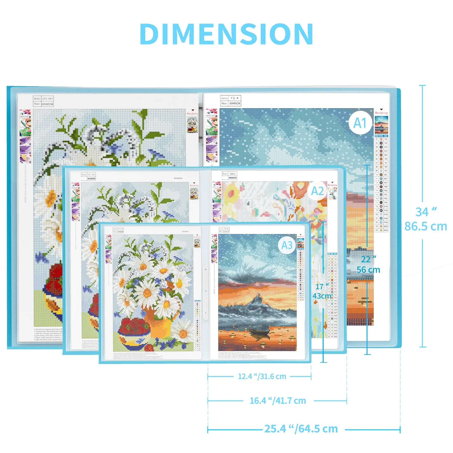 Diamond Painting 30 Pages Storage Presentation Book (Suitable for 30x4 –  ColorfulDiy