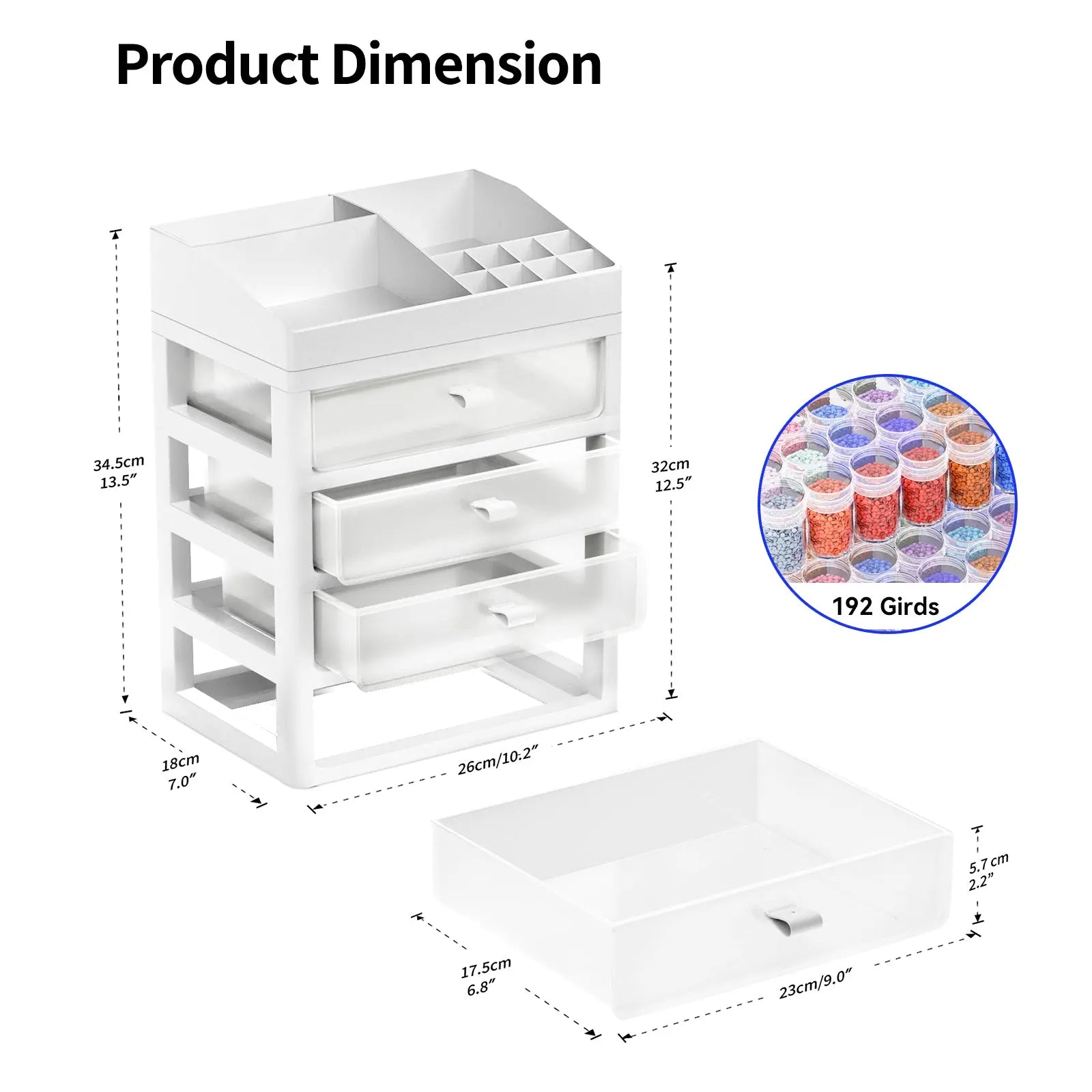 Stackable Storage Containers for Diamond Art (Round)
