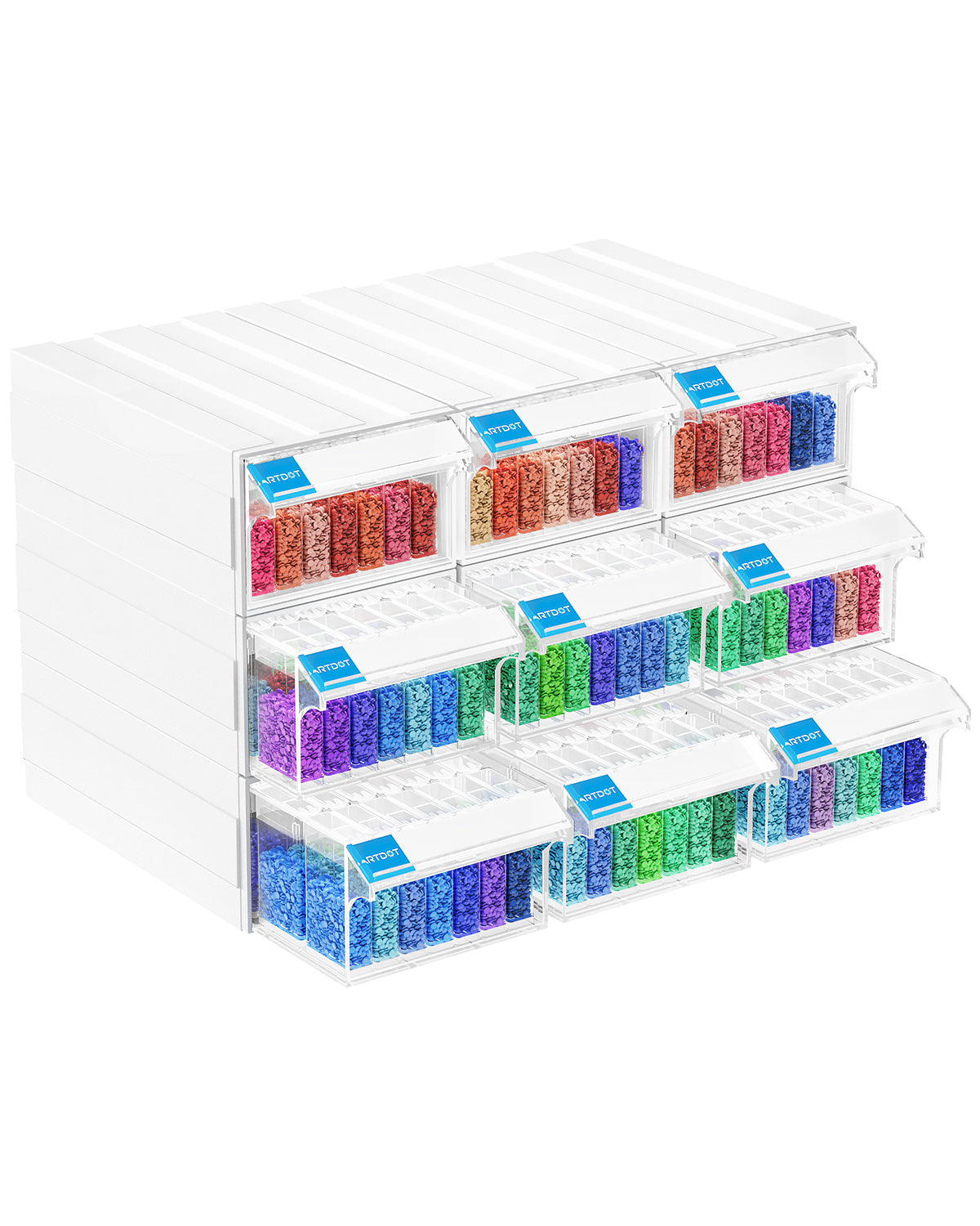 Square Stackable Storage Containers for Diamond Art [ALD]
